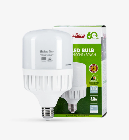 Bóng LED Bulb TR135NĐ1/60W E27 6500K SS Rang Đông LED00046398