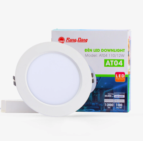 Đèn LED Downlight AT04 90/10W 4000K Rang Đông LED00077088