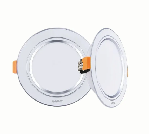 Đèn led downlight phi 118mm viền bạc 9W AST MPE DLB2-9T