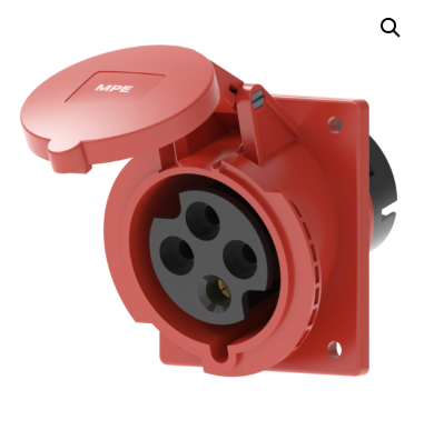 Ổ cắm cố định loại xéo 3P+N+E 32A IP44 MPE MPN2-425