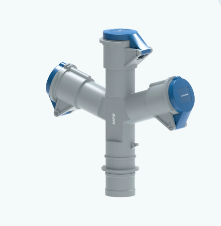 Ổ cắm di động 3 Connector 16A – IP44 có kẹp giữ dây MPE MPN2-1013