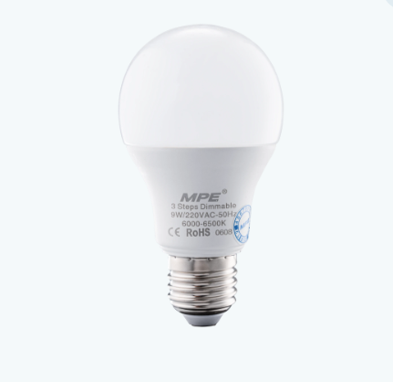 Đèn led bulb 9W trắng dùng điện DC12V MPE LB-9T/DC