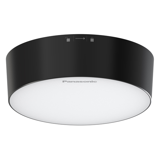 Led ốp trần tròn nổi viền mỏng Đen Ø180 18W 3000k Panasonic NNV50189WE1V