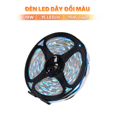 LED dây đổi màu RGB DC24V 19W (15m/cuộn ) Nanoco NSTID1524C