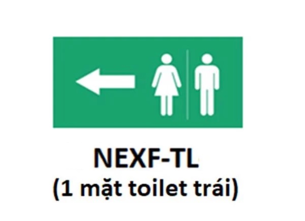 NEXF-TL – Hình chỉ hướng cho đèn Exit (toilet, trái) Nanoco NEXF-TL