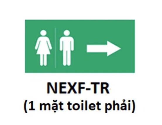 NEXF-TR – Hình chỉ hướng cho đèn Exit (toilet, phải) Nanoco NEXF-TR
