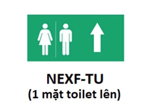 NEXF-TU – Hình chỉ hướng cho đèn Exit (toilet, lên) Nanoco NEXF-TU