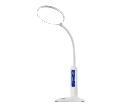 Đèn bàn LED 8W trắng,chỉnh as,có đồng hồ  NDKR478