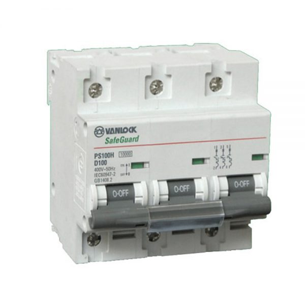 MCB 3 pha 125A 10kA Sino PS100H/3/D125