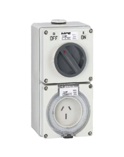 Ổ cắm kết hợp công tắc 3P 15A MPE S-315